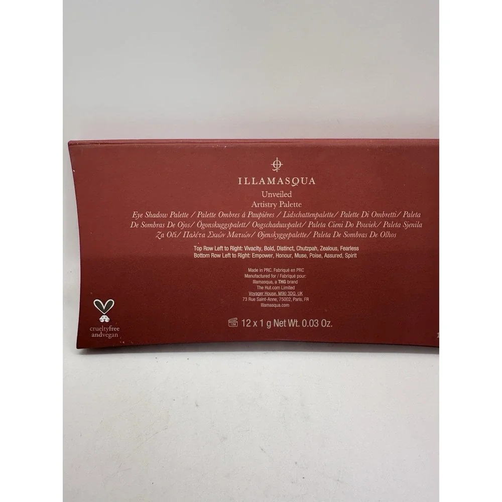 Illamasqua -‎ Unveiled - Artistry Eyeshadow Palette - $50 - Brand New!